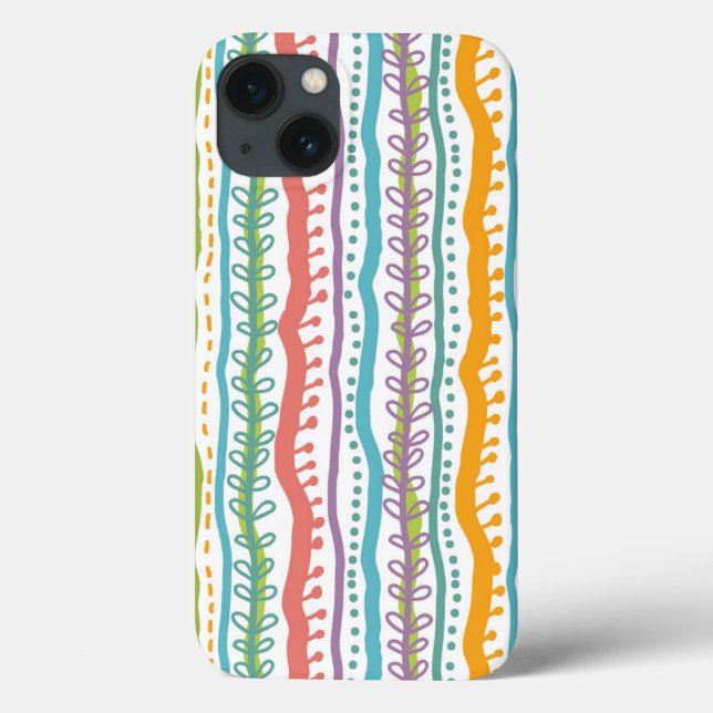 Abstract Stripes Vertical Pattern Case-Mate iPhone Case (Back)