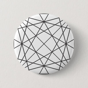Abstract structure 6 cm round badge