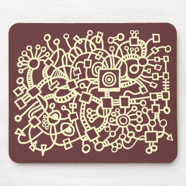 Abstract Structure - Cream on Chocolate Mouse Pad (Front)