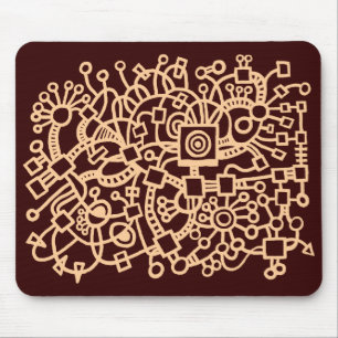 Abstract Structure - Sand on Dk Brown Mouse Pad