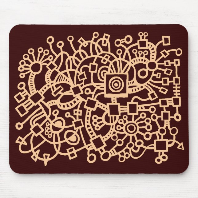 Abstract Structure - Sand on Dk Brown Mouse Pad (Front)