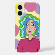 Abstract stylised face iPhone / iPad case