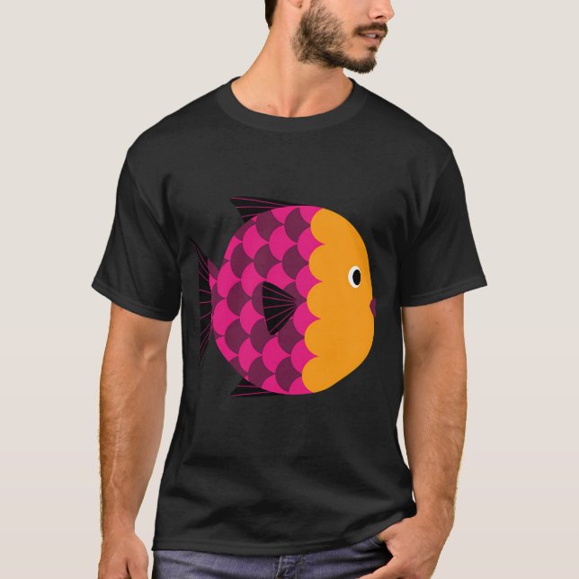 Abstract stylised fish T-Shirt (Front)