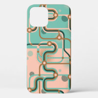 Abstract subway map, dual patterns.