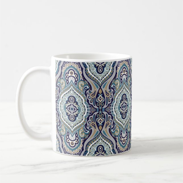 Abstract Suitable Fabric Wallpaper Design Coffee Mug (Left)