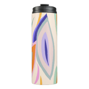 Abstract summer artistic illustration pattern. Cre Thermal Tumbler