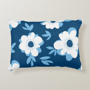 Abstract summer floral seamless pattern decorative cushion