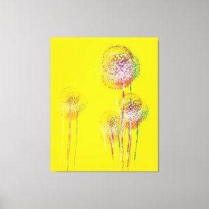 Abstract Summer Flower Trees #2 Canvas Print