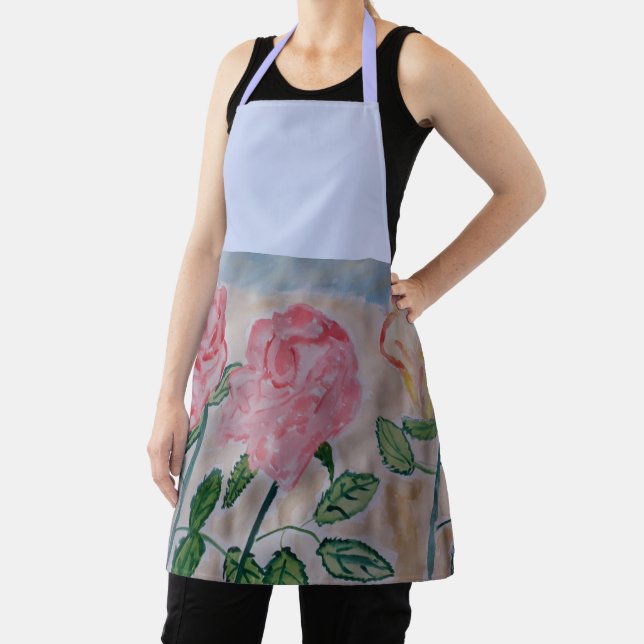 Abstract Summer Roses Apron (Insitu)