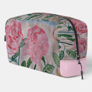 Abstract Summer Roses Dopp Kit