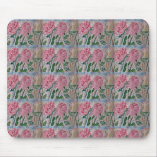 Abstract Summer Roses Mouse Pad