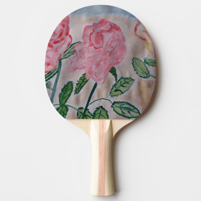 Abstract Summer Roses  Ping Pong Paddle (Front)