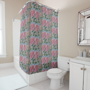 Abstract Summer Roses Shower Curtain