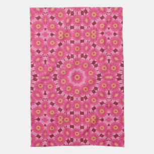 abstract summer tea towel