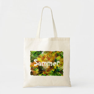 ABSTRACT SUMMER TREES TOTE BAG