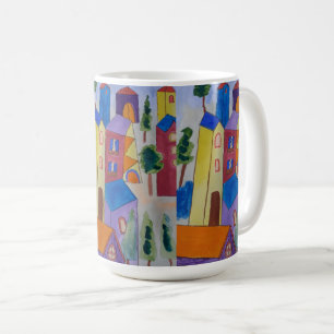 Abstract Summer Village  Coffee Mug