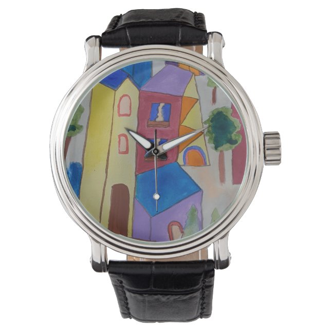Abstract Summer Village  Watch (Front)