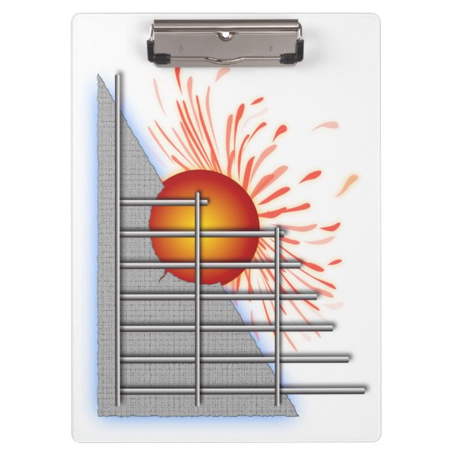 Abstract Sun Clipboard (Front)