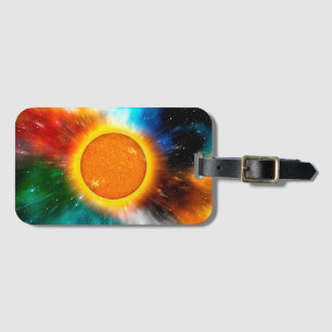 Abstract Sun Luggage Tag