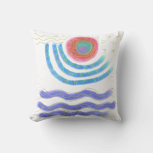 Abstract Sun Painting Cushion
