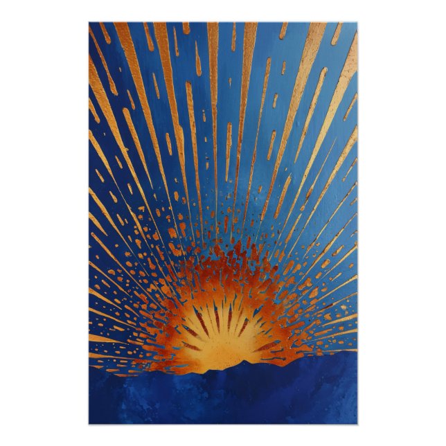Abstract Sun Poster (Front)