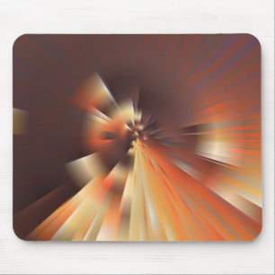 Abstract sun rays mouse pad