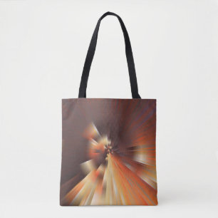 Abstract sun rays tote bag
