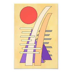 Abstract Sun, Shadows, Reflections, and Structures Photo Print