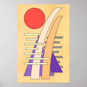 Abstract Sun, Shadows, Reflections, and Structures Poster
