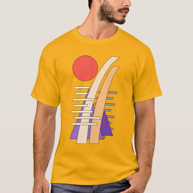 Abstract Sun, Shadows, Reflections, and Structures T-Shirt (Front)
