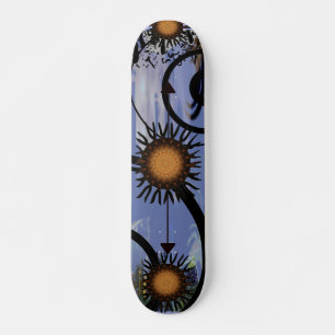 Abstract Sun Skateboard