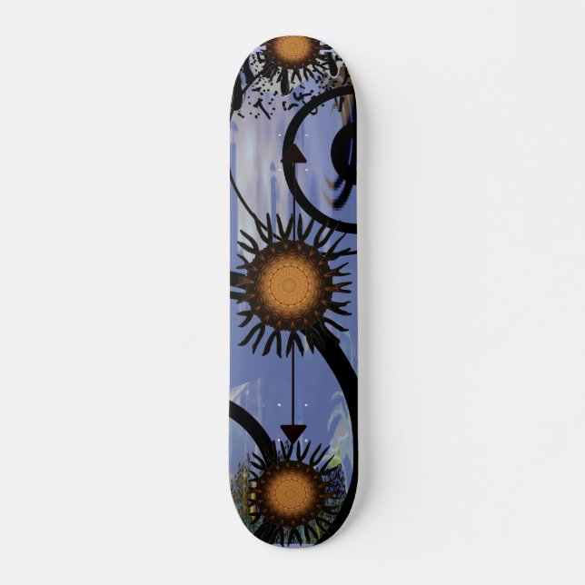 Abstract Sun Skateboard (Front)