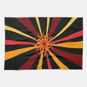 Abstract Sun Tea Towel
