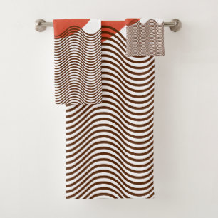 Abstract Sundown  Bath Towel Set