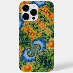 Abstract sunflower field   retro floral    Case-Mate iPhone 14 pro max case