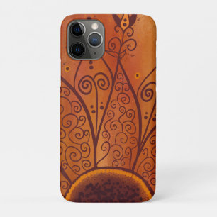 Abstract Sunflower Pattern Case-Mate iPhone Case