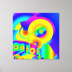 Abstract Sunflowers Canvas Print