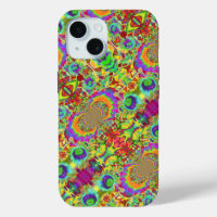 Abstract sunflowers | funky retro flowers  