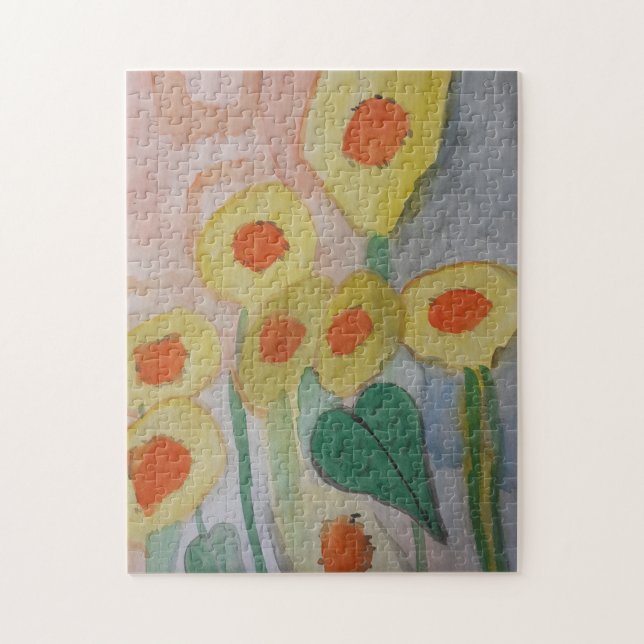 Abstract Sunflowers Jigsaw Puzzle (Vertical)