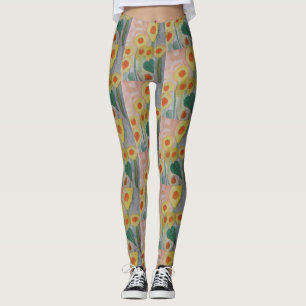 Abstract Sunflowers Leggings