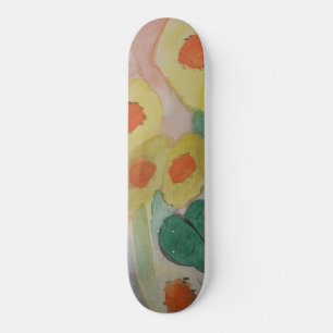 Abstract Sunflowers Skateboard