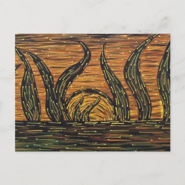 Abstract Sunrise Postcard (Front)