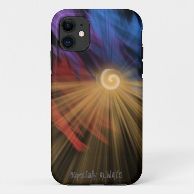 Abstract sunrise/sunset designer phone case (Back)