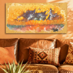 Abstract Sunset 0612 Art Canvas Print