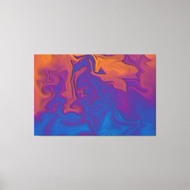 Abstract Sunset Canvas Print (Front)