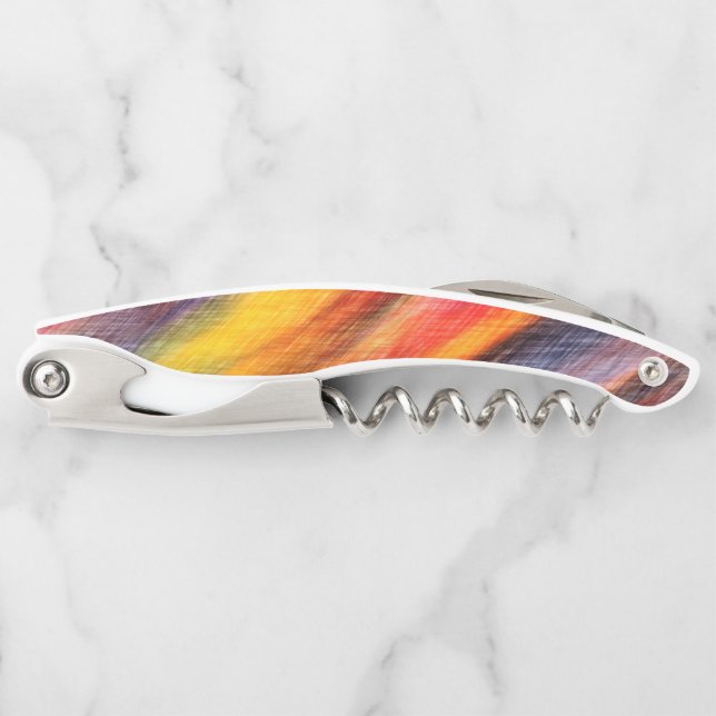 Abstract Sunset Colour Waiter's Corkscrew (Front)