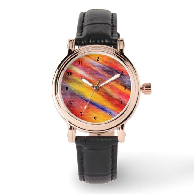 Abstract Sunset Colour Watch (Front)
