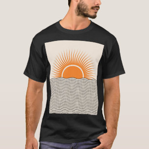 Abstract sunset: geometric boho decor. T-Shirt
