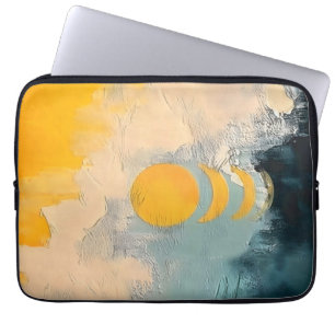 Abstract Sunset Minimalist Art Laptop Sleeve