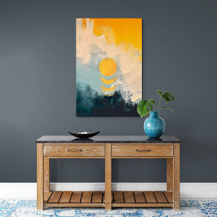 Abstract Sunset Minimalist Art Poster